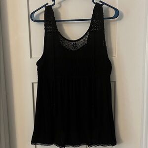 Knox Rose Black Lace Tank Top